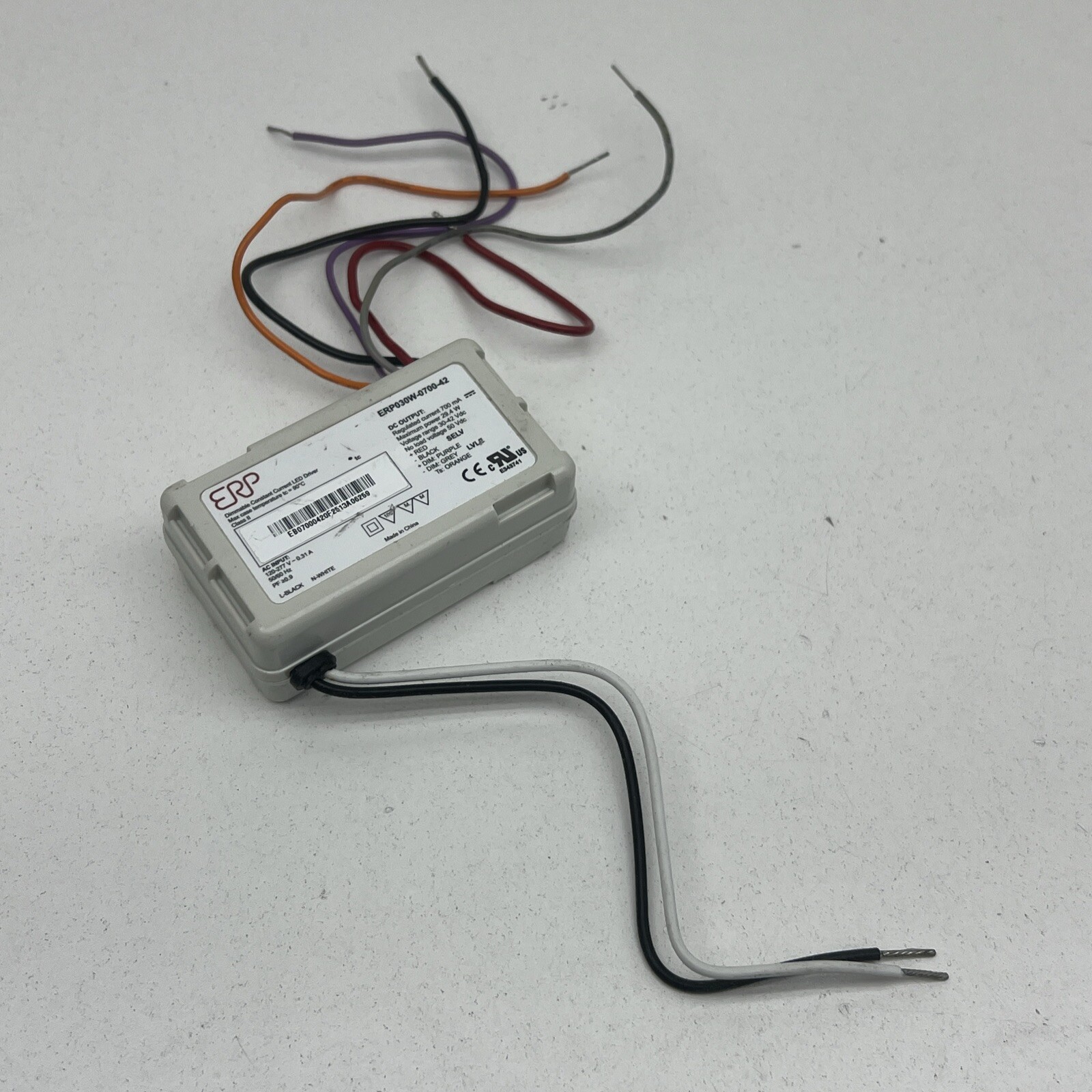 ERP ERP030W-0700-42 Dimmable Constant Current LED Driver 29.4W 30-42VDC 700mA