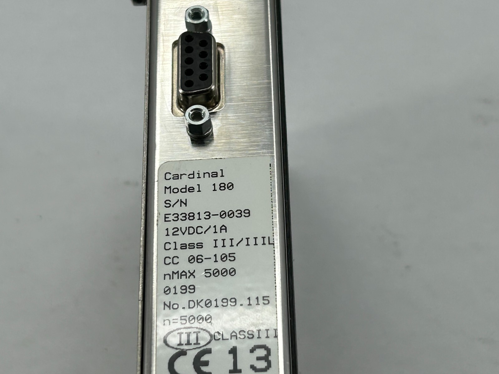 Cardinal Model 180 Digital Scale Indicator Powers On Displays ErrA L No Scale