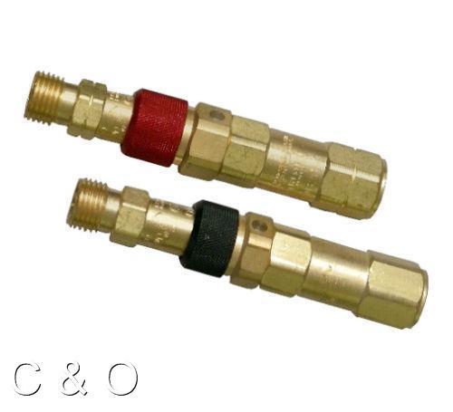 WESTERN REGULATOR TO HOSE OXYGEN ACETYLENE QUICK CONNECT & CHECK VALVE SET QDB30
