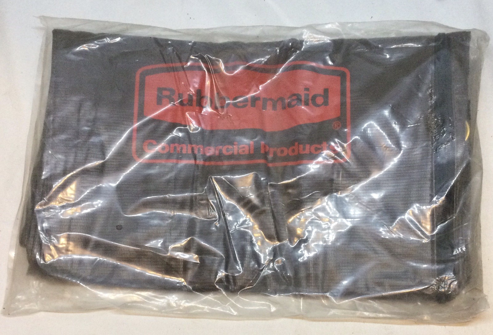 RUBBERMAID Housekeeping Cart Canvas Vinyl Lined Bag Zipper Brown New