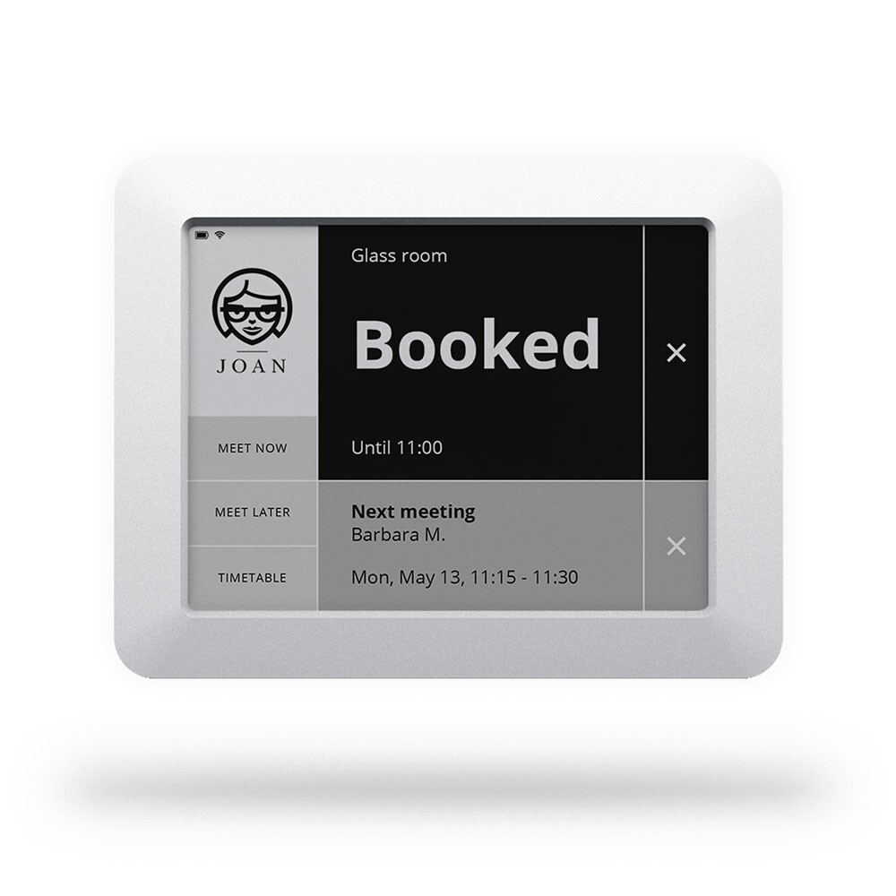 JOAN 6 – Meeting Room Booking and Management Display Device – Gray