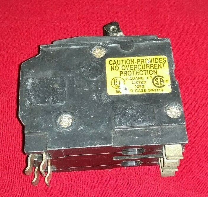 SQUARE D QO260 2 Pole 60 Amp 120/240V Type QO Plug In Circuit Breaker
