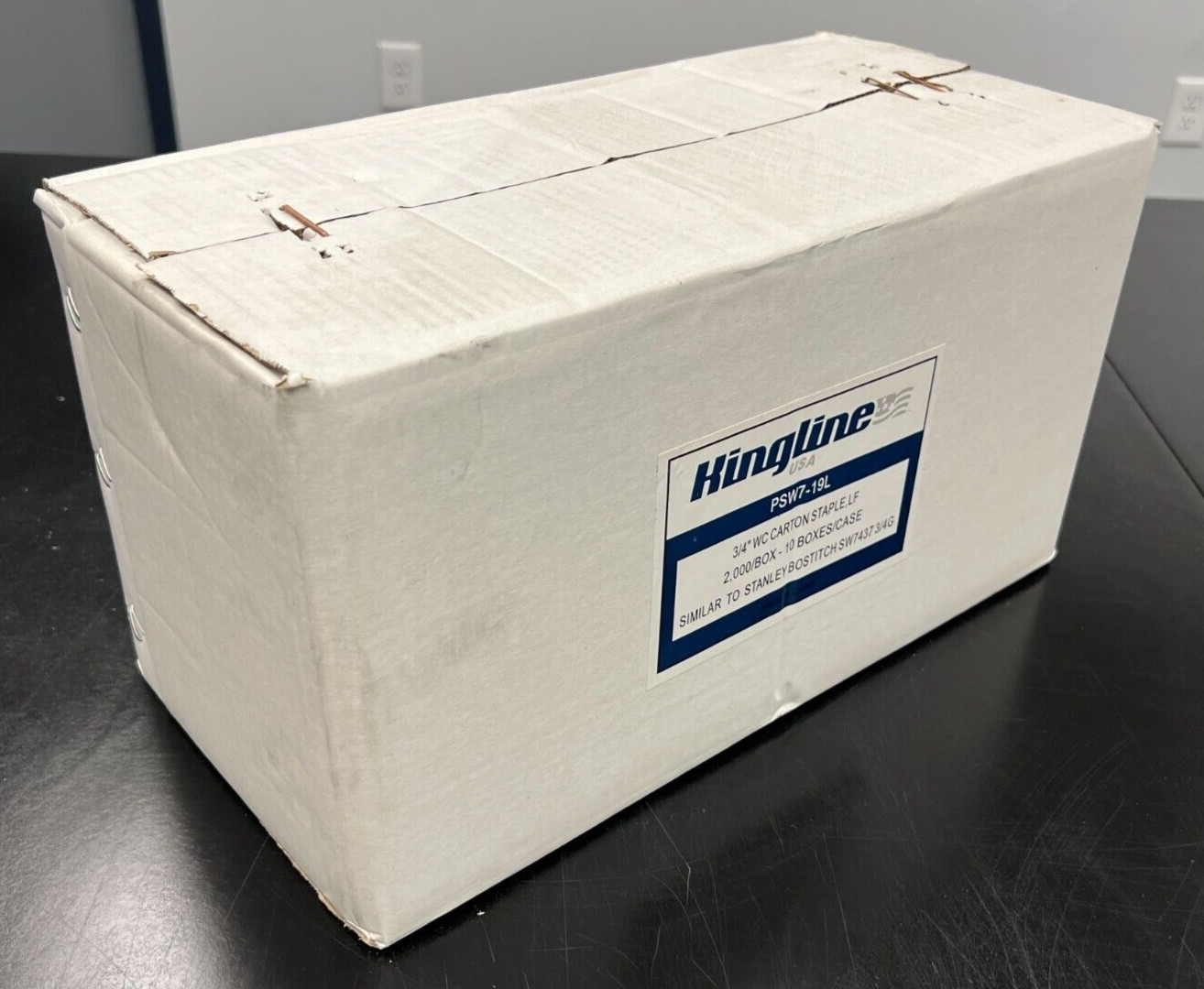 KINGLINE 3/4″ Wide Crown Carton Staple, LF, 1 Case of 10 Boxes