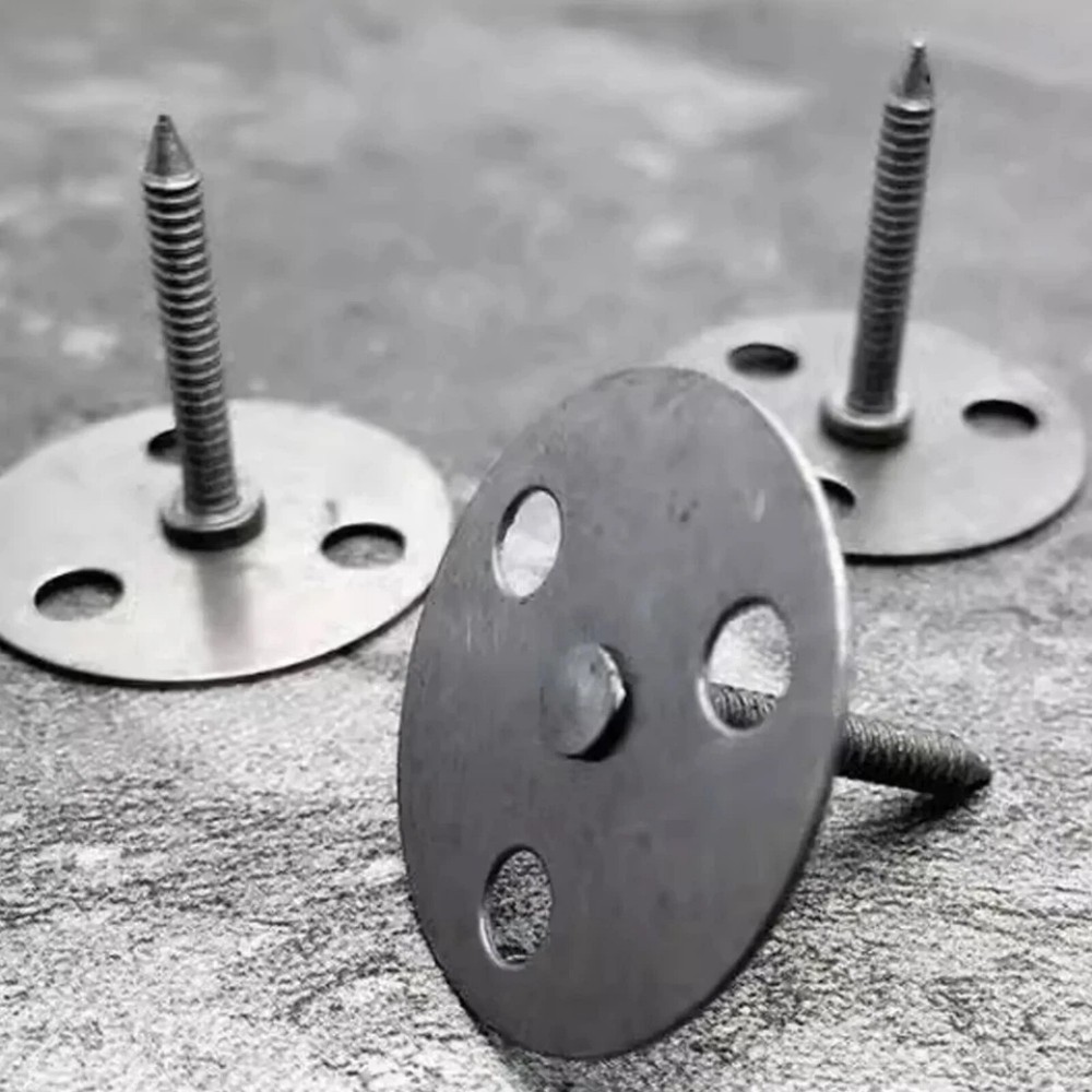 100/50Pc Tire Puncture Spikes Heavy Portable Duty Carbon Steel Round Road Spikes