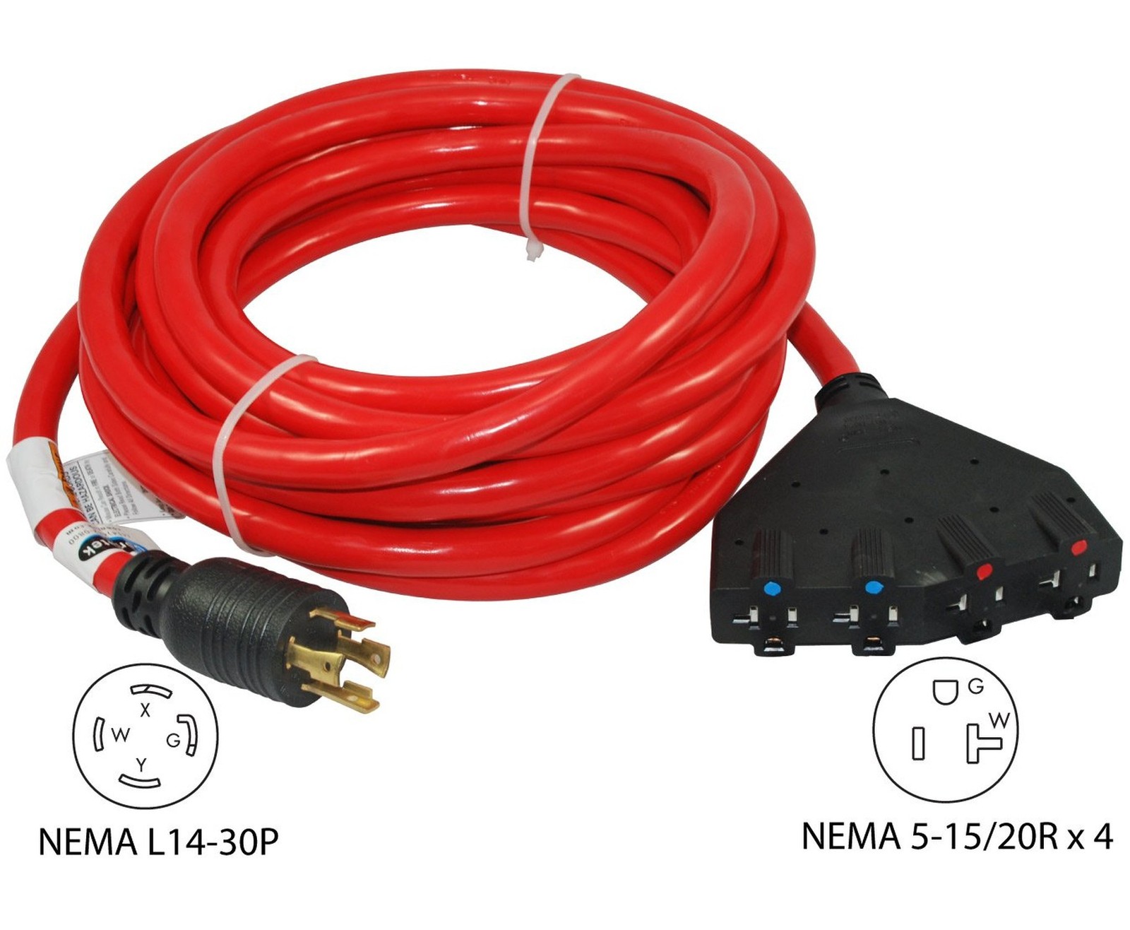Conntek L14-30P Generator Distribution Power Cords 25 – Feet