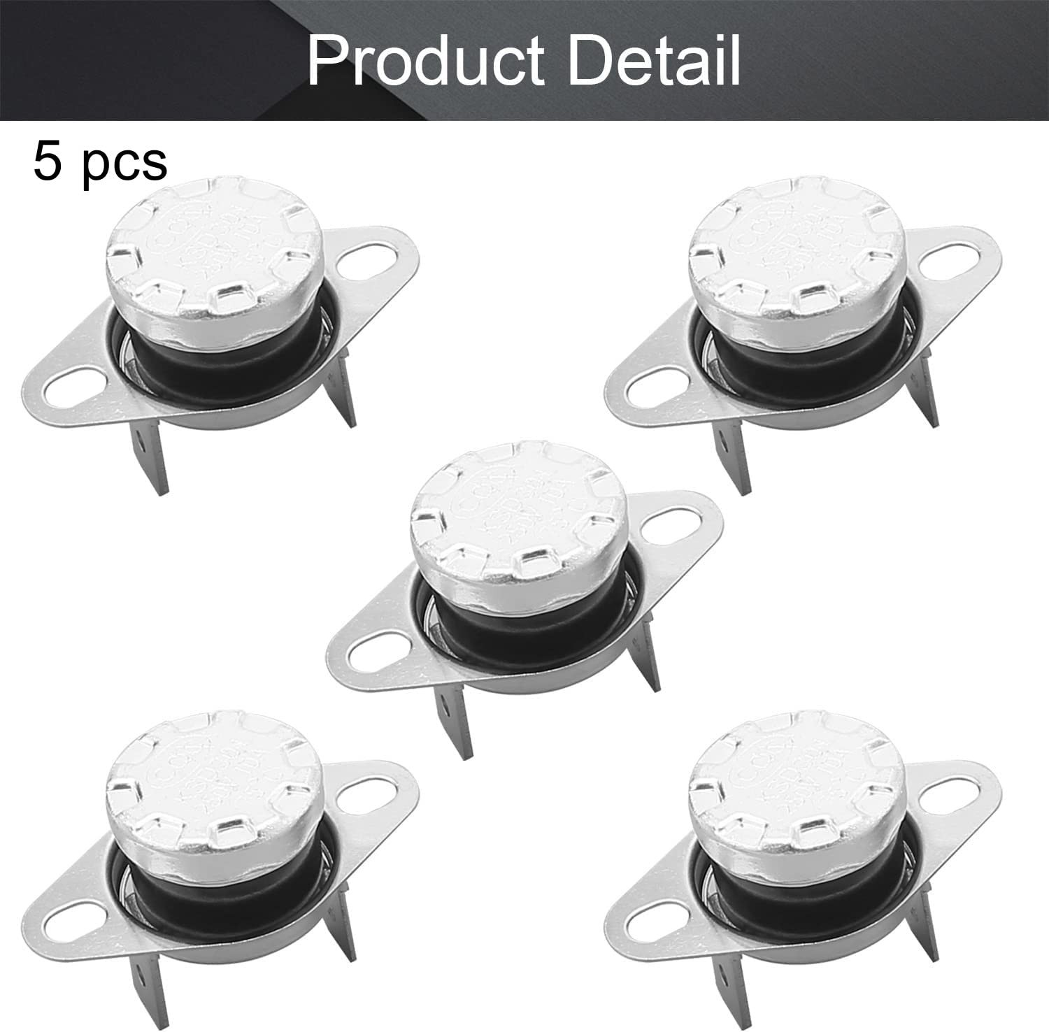 5pcs Ksd301 Thermostat 80c/176f Normally Closed N.c Snap Disc Limit Control Swit