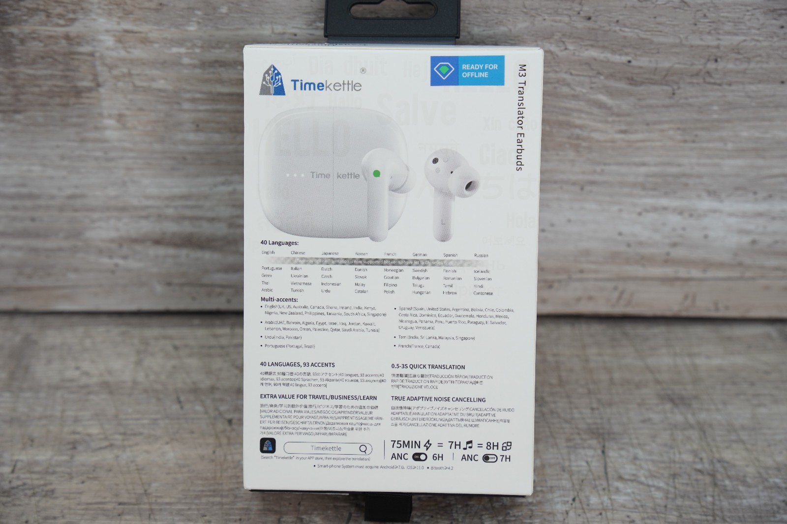 Timekettle M3 Language Translator Earbuds White EXCELLENT