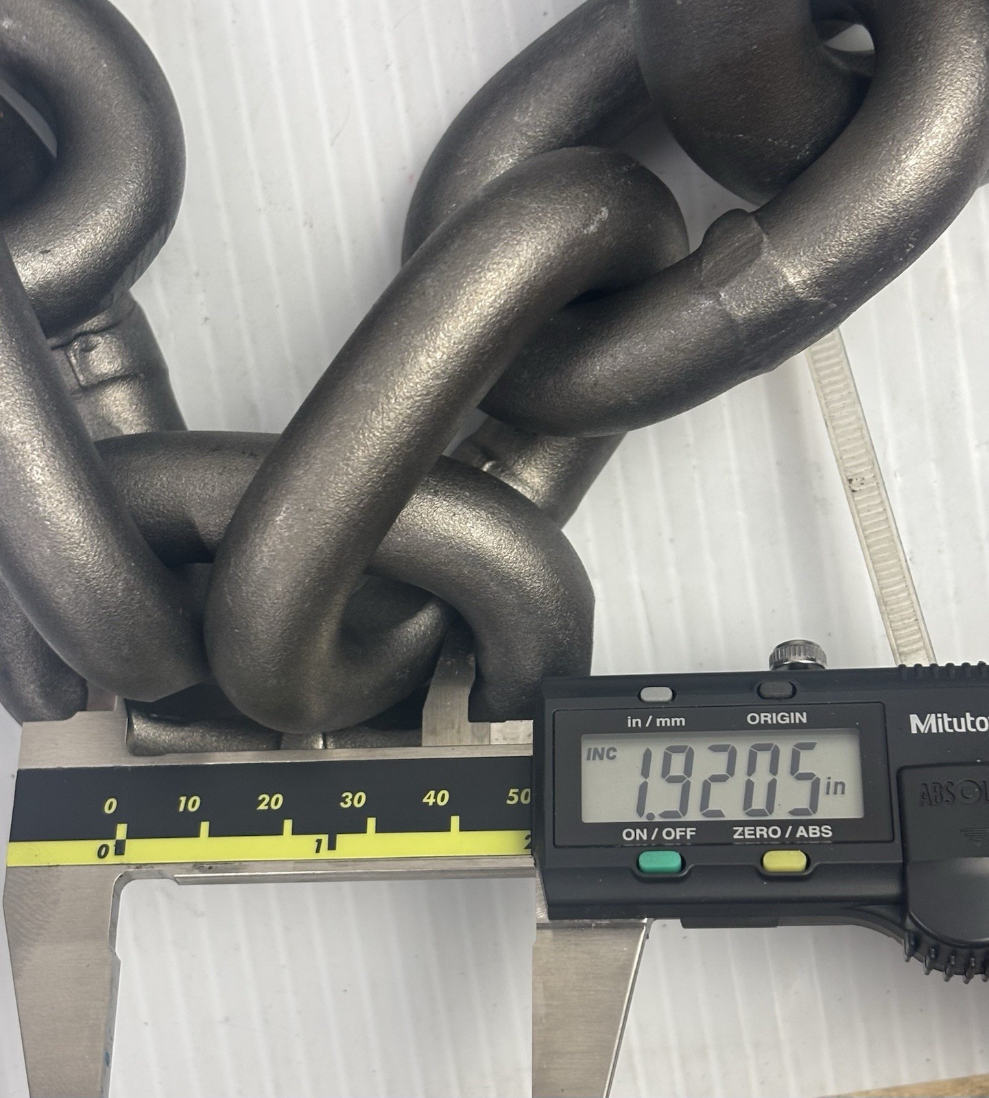 Campbell 5/8” G80 Welded Alloy Chain w/G100 5/8” Eye Hook – approx. 14’3” length