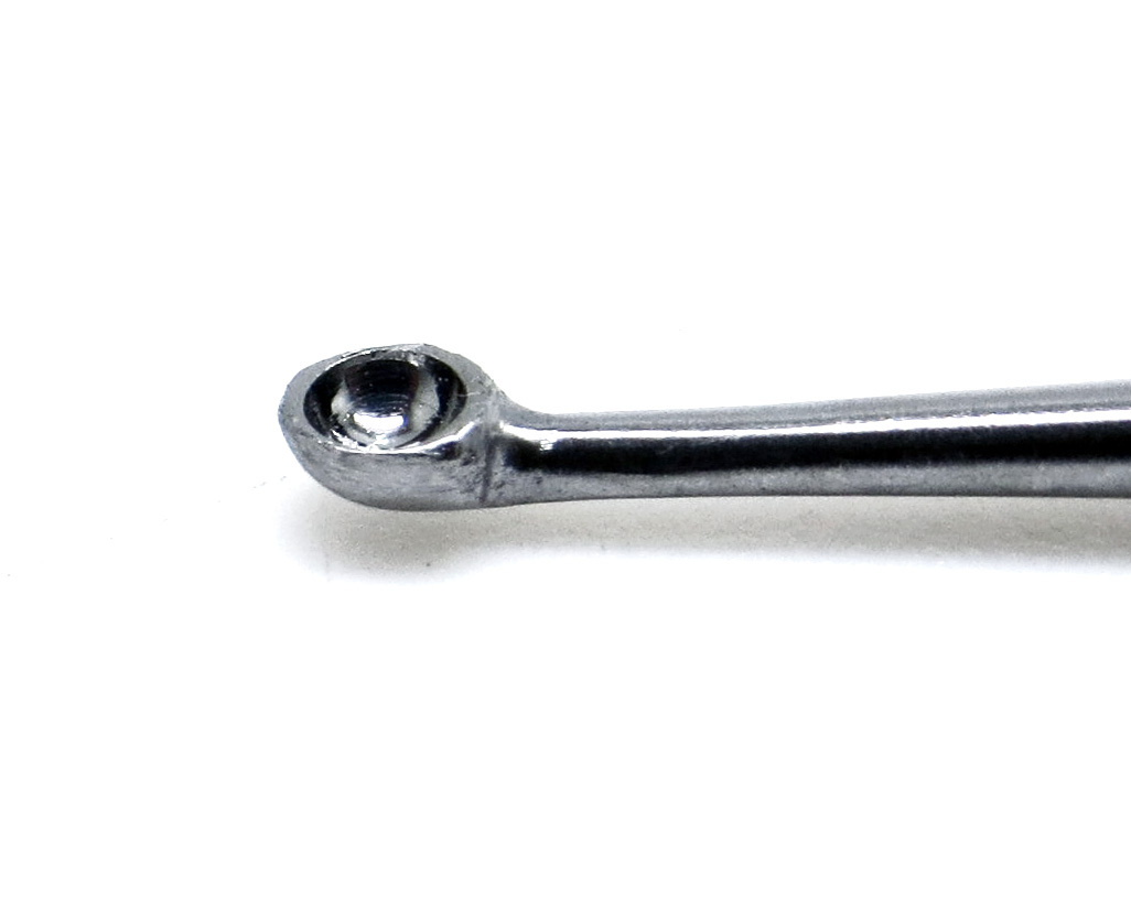 3× Meyhoefer Chalazion Ear Curettes # 1 Cupped 1.8mm Surgical ENT Instruments