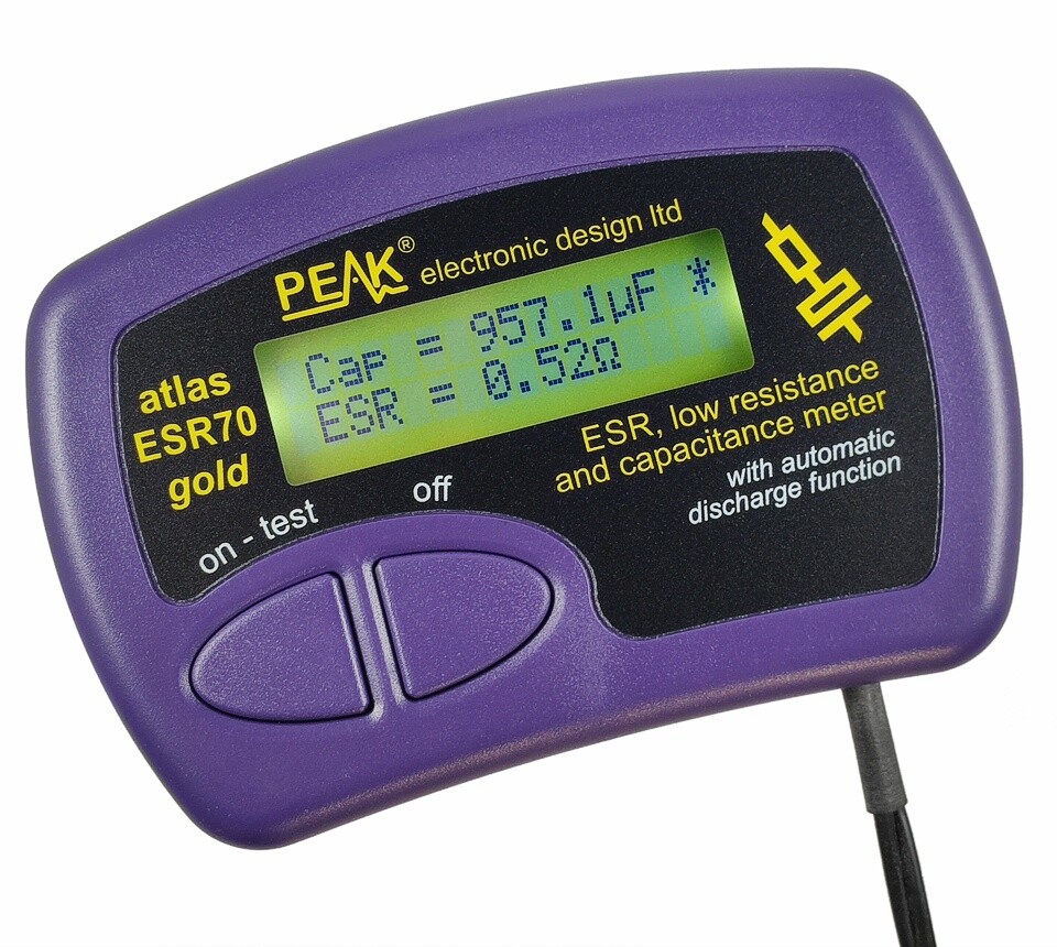 Peak ESR70 Gold Latest Version ESR PLUS Analyzer ESR 70 Resistance Meter Tester