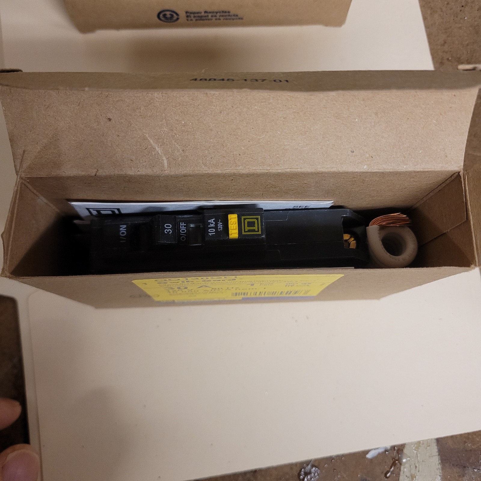 Square D QO130GFI Qwik-Gard 30A 120V 1-Pole GFCI Circuit Breaker