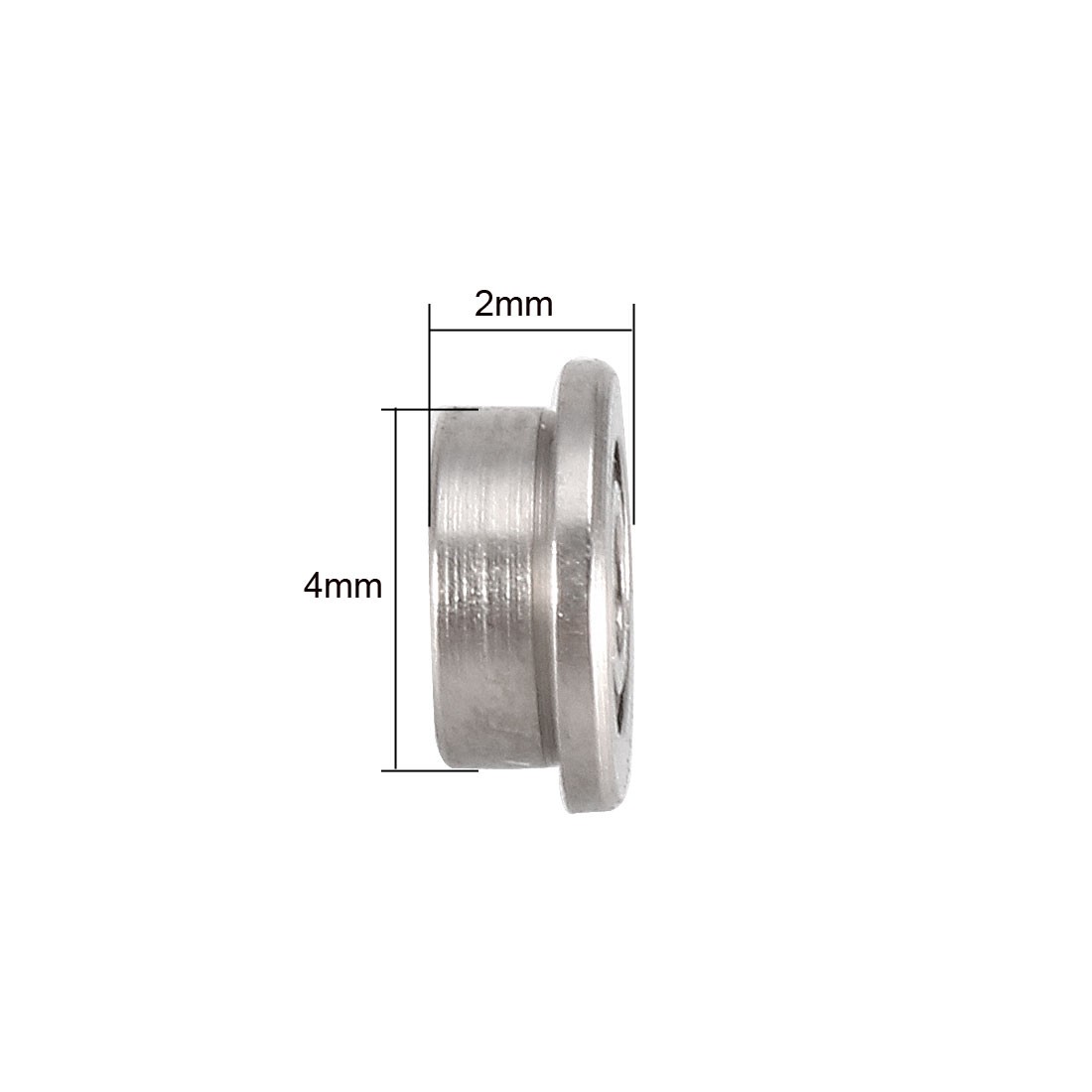 20pcs – F681XZZ Flange Ball Bearing Double Metal Shielded (GCr15) Chrome Steel