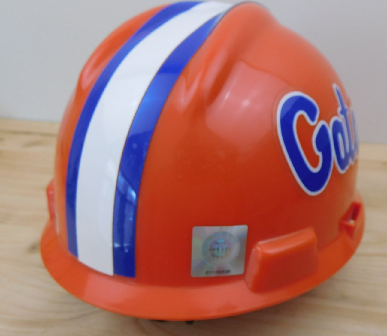 Florida Gators Official NCAA Hard Hat MSA Approved Made in USA Class E & G