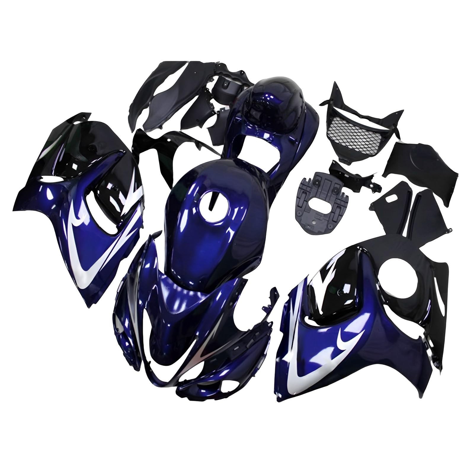 Blue Silver Fairing Kit for Suzuki 2008-2016 GSXR1300 Hayabusa 08-16 Body Kit