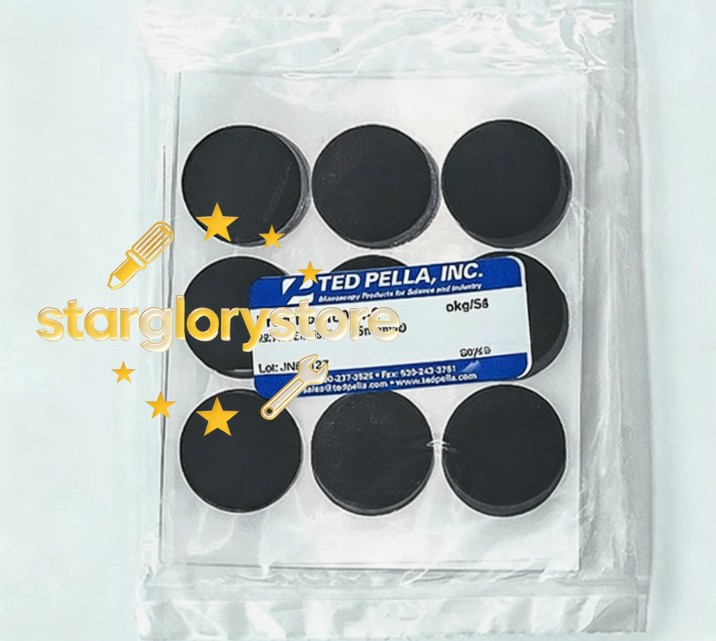 1 pack/54 pieces 16084-2 Double-sided carbon conductive film round pad 25mm