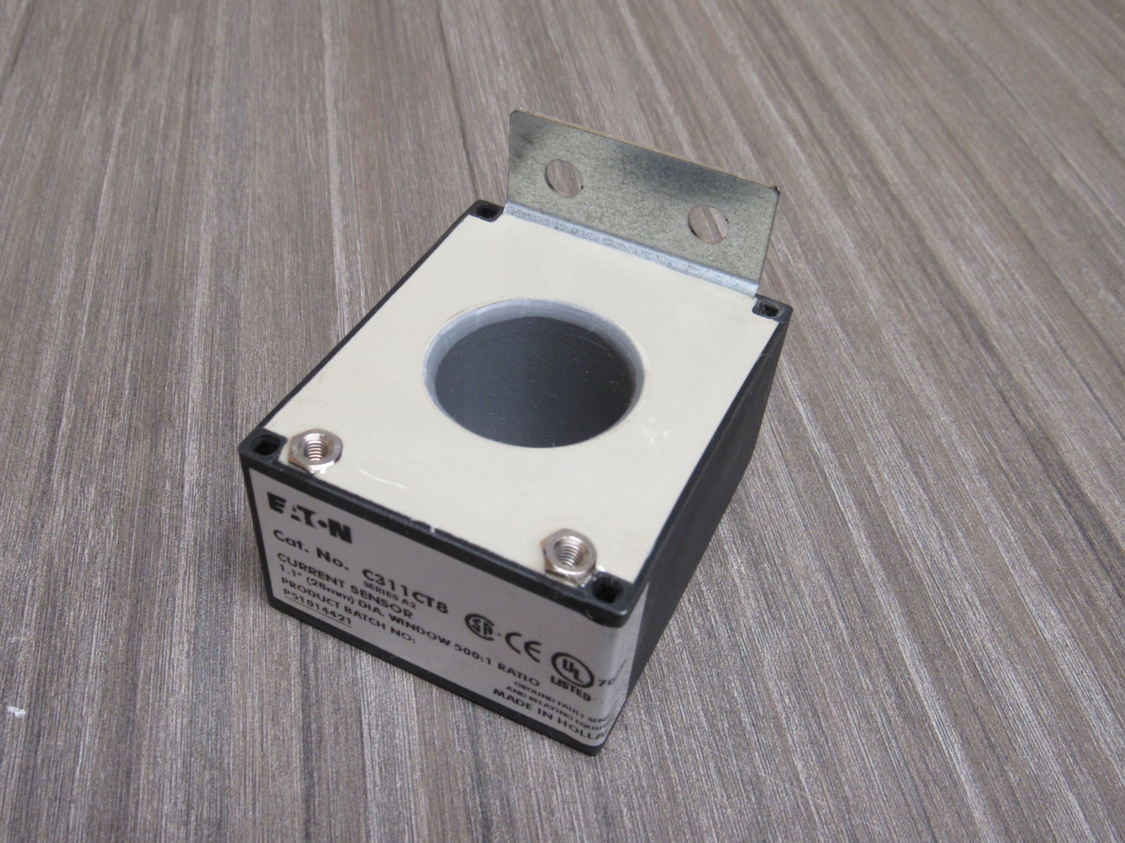 EATON C311CT8 SERIES A2 EXTERNAL TOROIDAL CURRENT TRANSFORMER 1.1″ 28MM 500:1