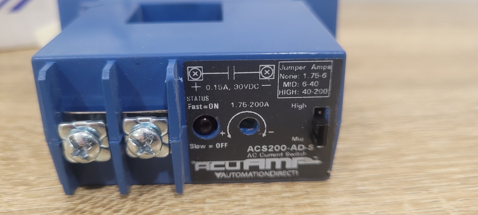 AUTOMATION DIRECT ACS200-AD-S / ACS200ADS AC Current Switch