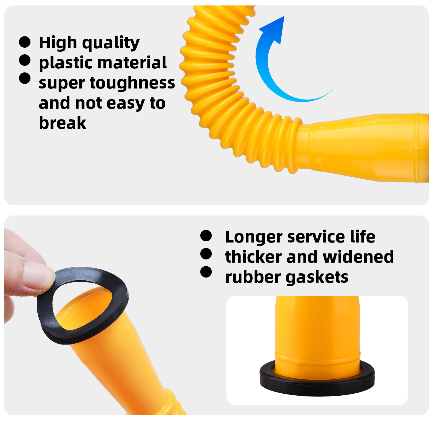 5x Gas Can Spout Nozzle Vent Kit Replacement For Old Style Caps Plastic Gas Cans