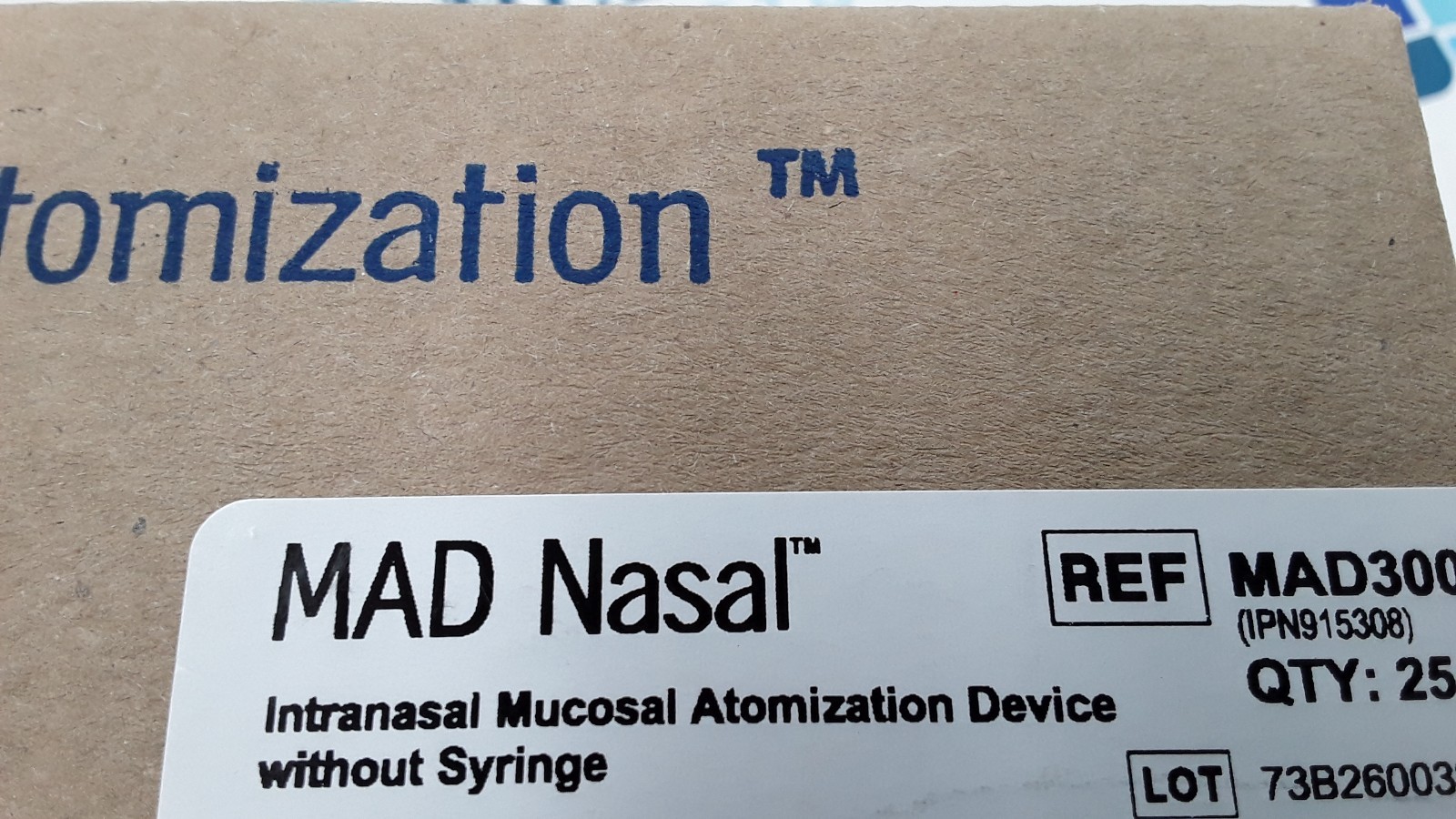 Teleflex MAD Nasal Atomization Device REF MAD300 x25 EXP 2029