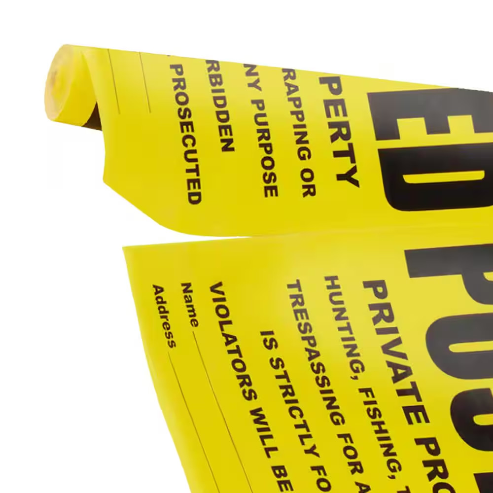 11 In. X 11 In. Plastic Posted Private Property Signs (25-Piece Roll)