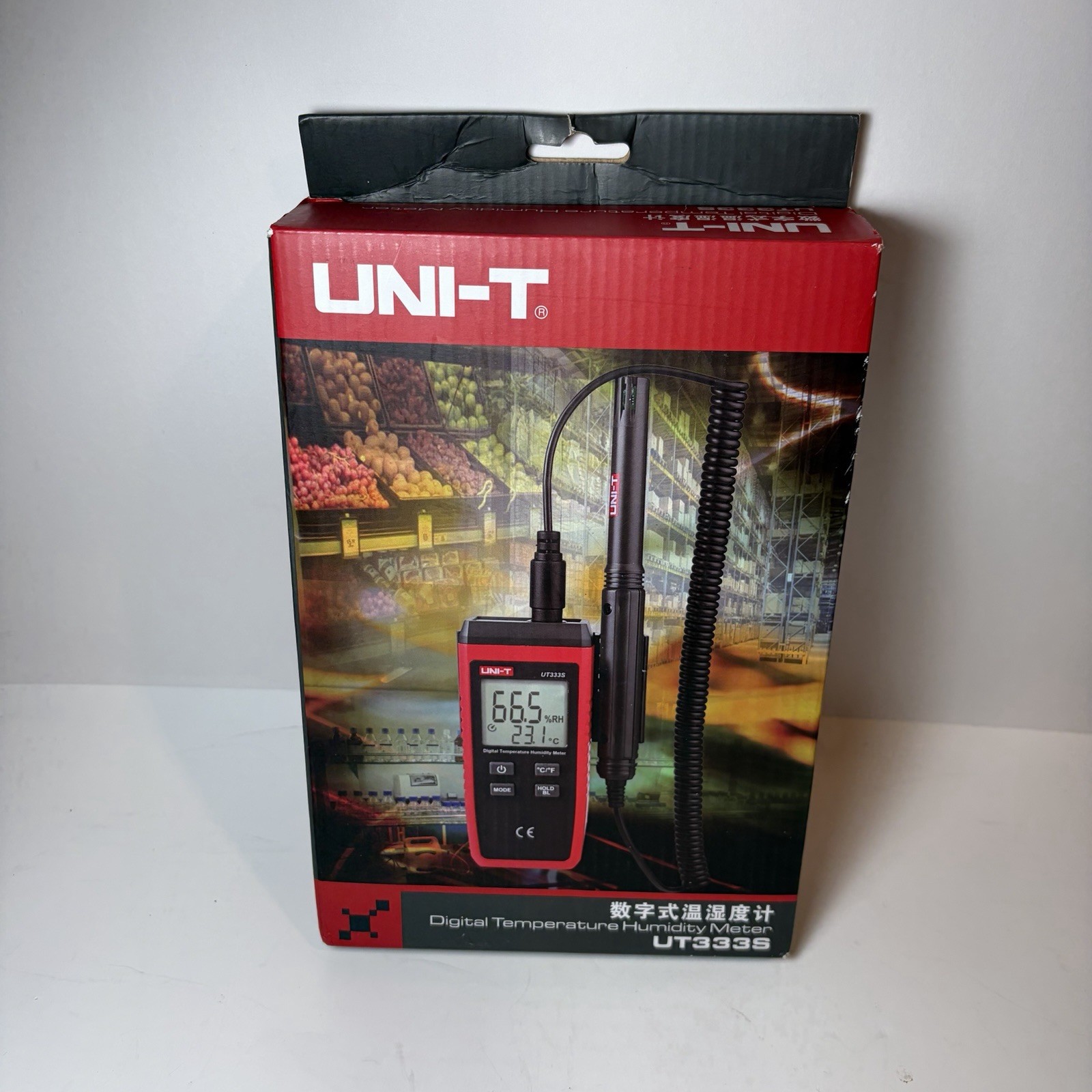 UNI-T UT333S Digital Temperature Humidity Meter Hygometer LCD Data Hold Backlit