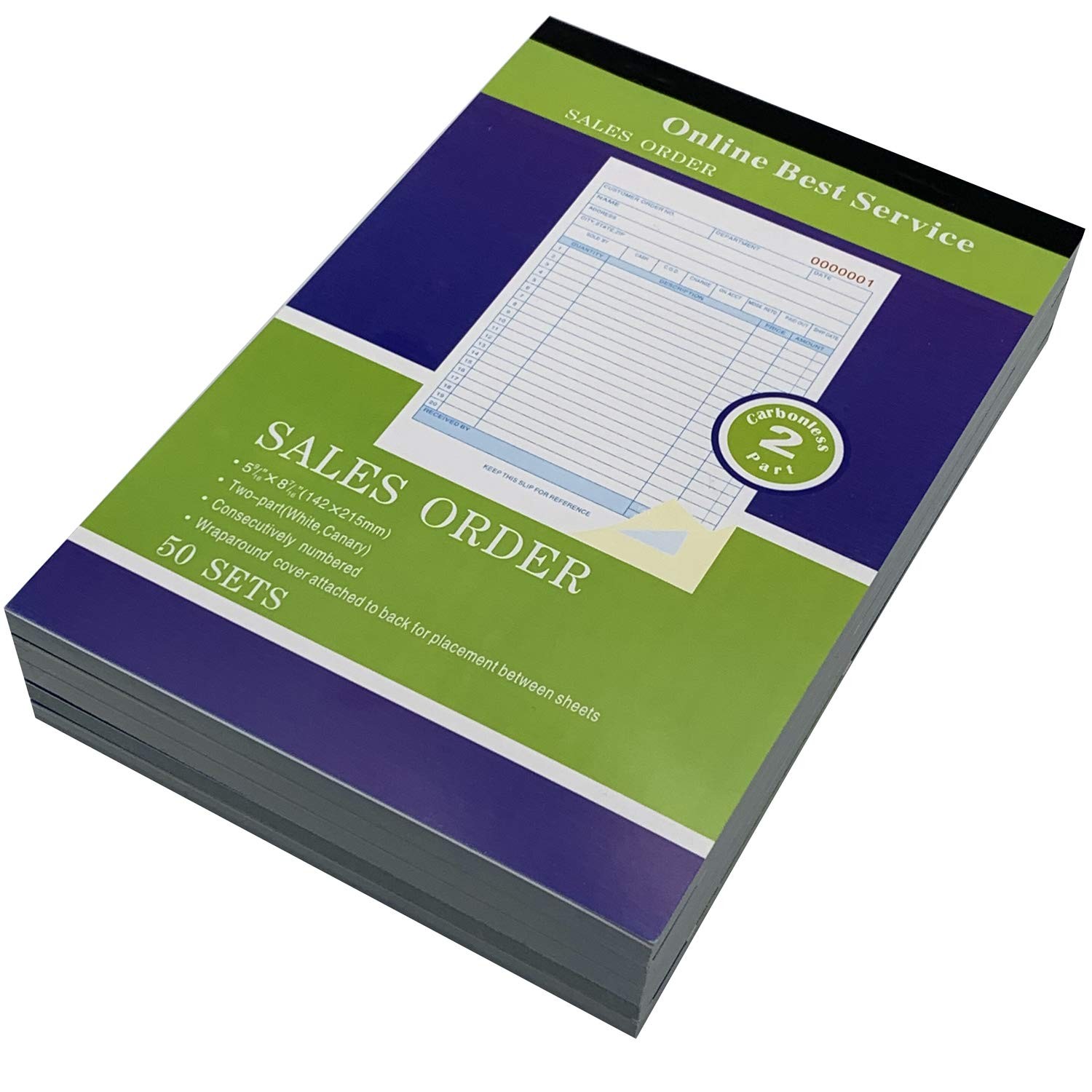 Online Best Service 5 Pack Large Sales Order Book Receipt Invoice Vertical