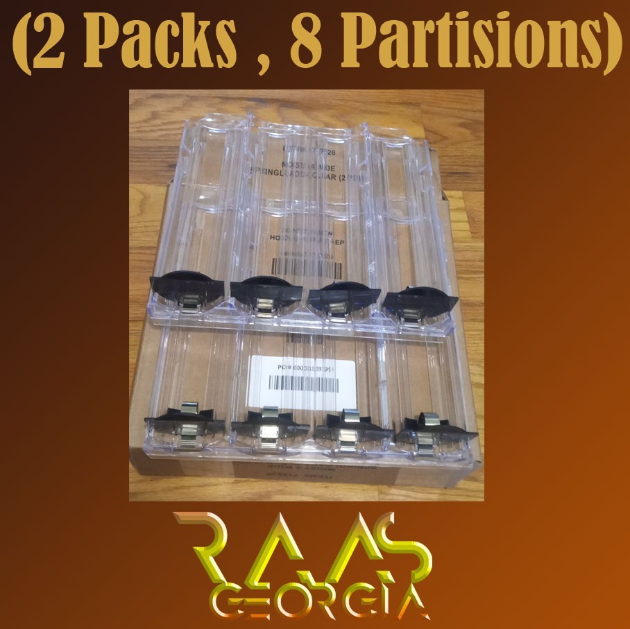 2 Pcs Moist 4 Wide Springloads-Clear Retail Rack Fixture, Model 719526
