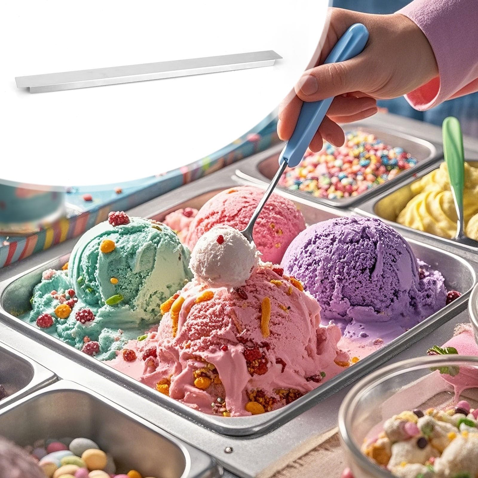 6pcs Steam Table Dividers, 32cm/12.6 Inch Stainless Steel Metal Food Divider …