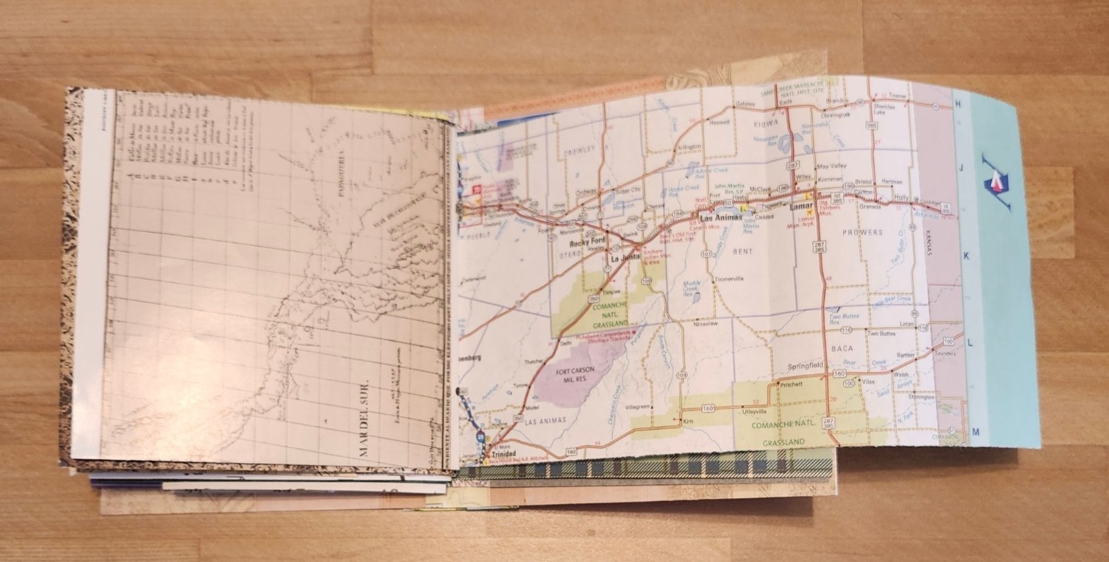 Junk Journal Travel Theme Handmade 54 pages