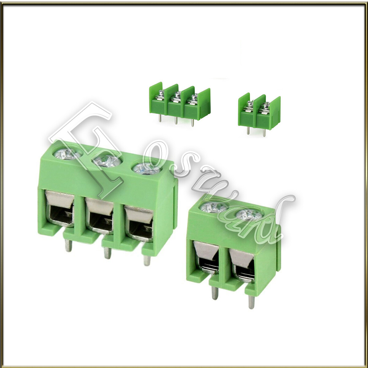 2/3 PIN 5.08MM (2.54MM X 2) PITCH PCB MOUNT SCREW TERMINAL BLOCK CONNECTOR GREEN