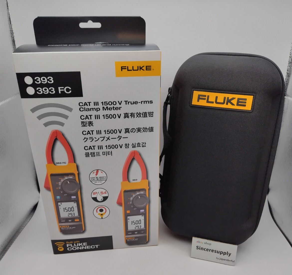 393FC Fluke Wireless Clamp Meter CAT III 1500V IP54 rating From Japan New