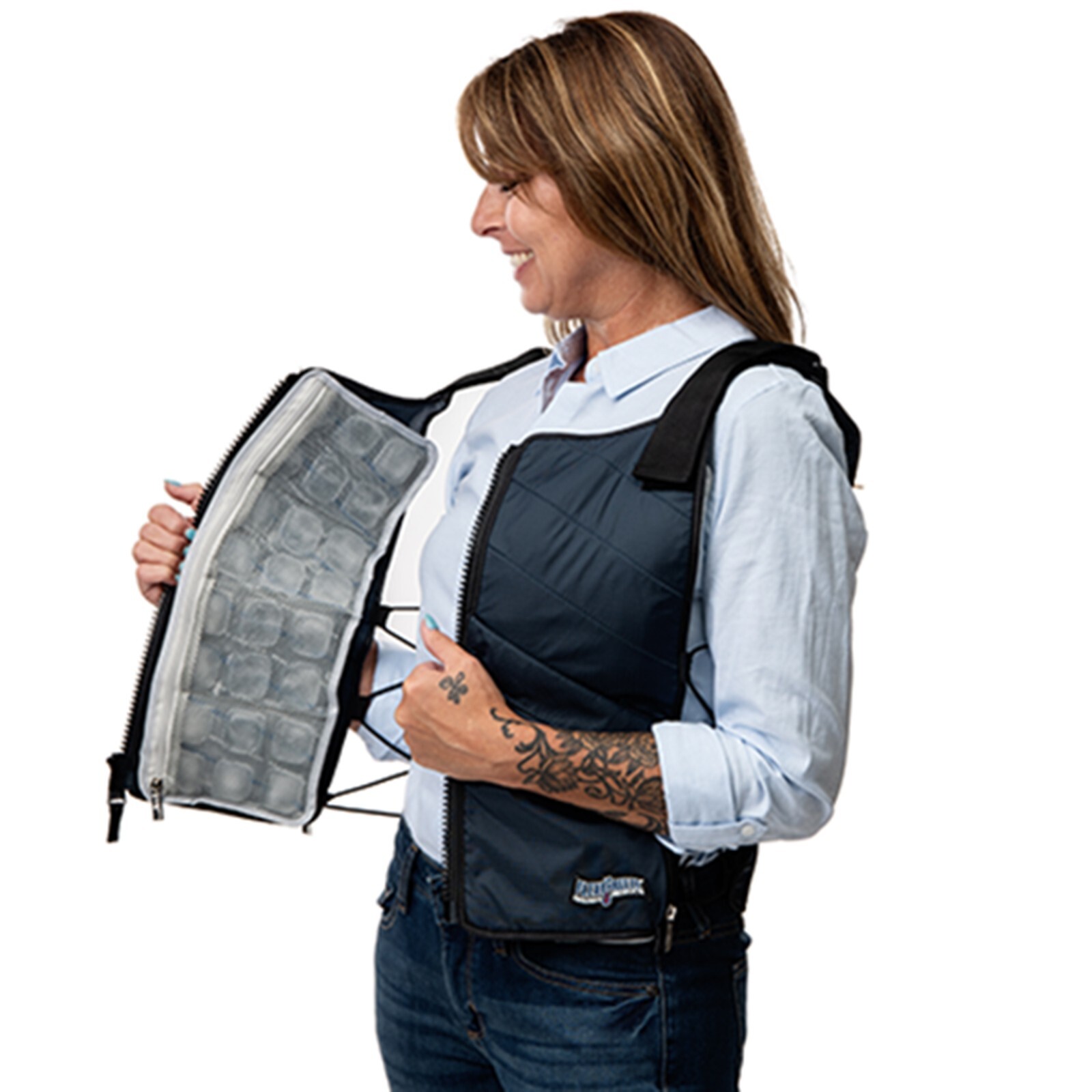 FlexiFreeze Ice Vest Pro Series – Personal Cooling Heat Relief (Hi-Vis)