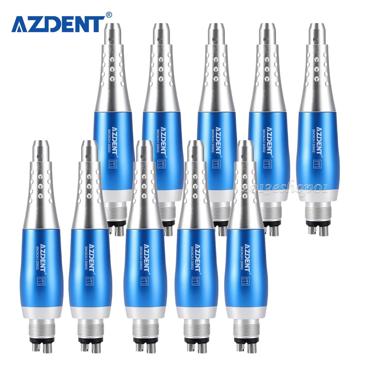 Dental 4:1 Hygiene Prophy Handpiece 4Holes Air Motor Nose Cone 360°Swivel AZDENT