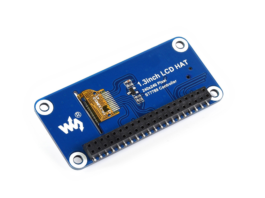 Waveshare 240×240 1.3 inch IPS LCD display HAT for Raspberry Pi SPI interface