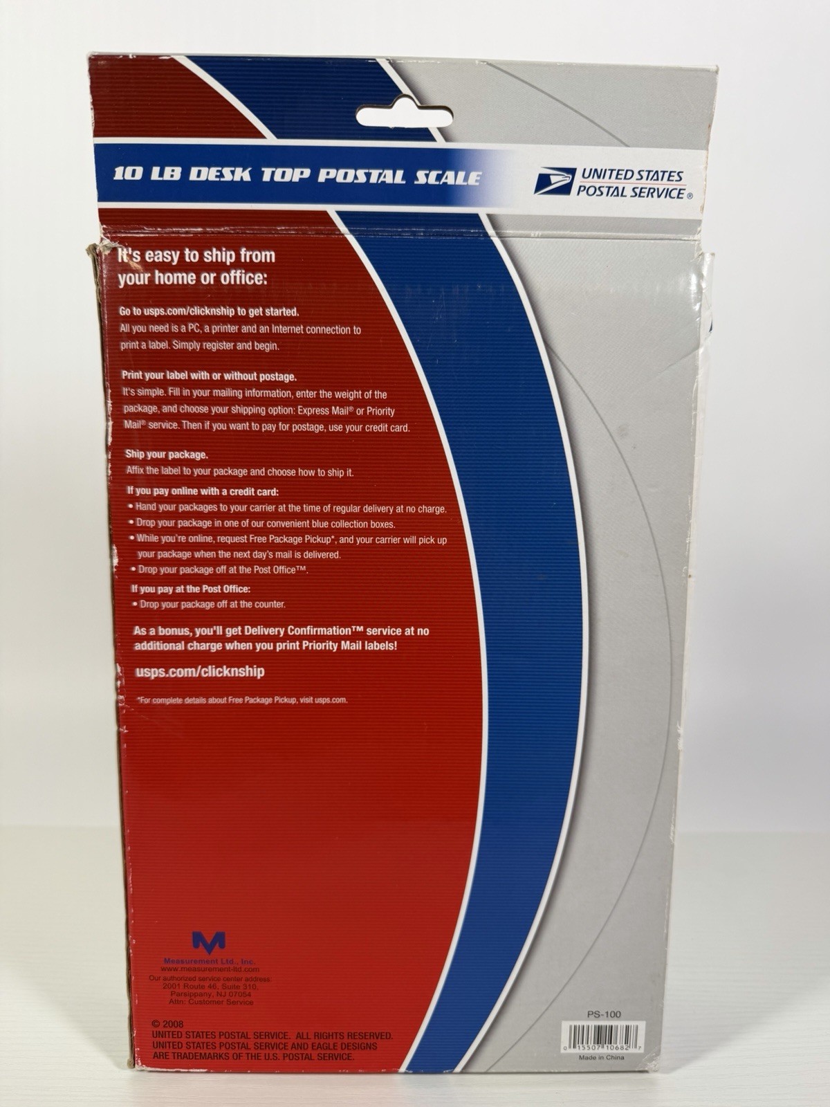 USPS 10 lb. Desk Top Postal Scale Extra Large LCD Digital Electronic ~ Tested