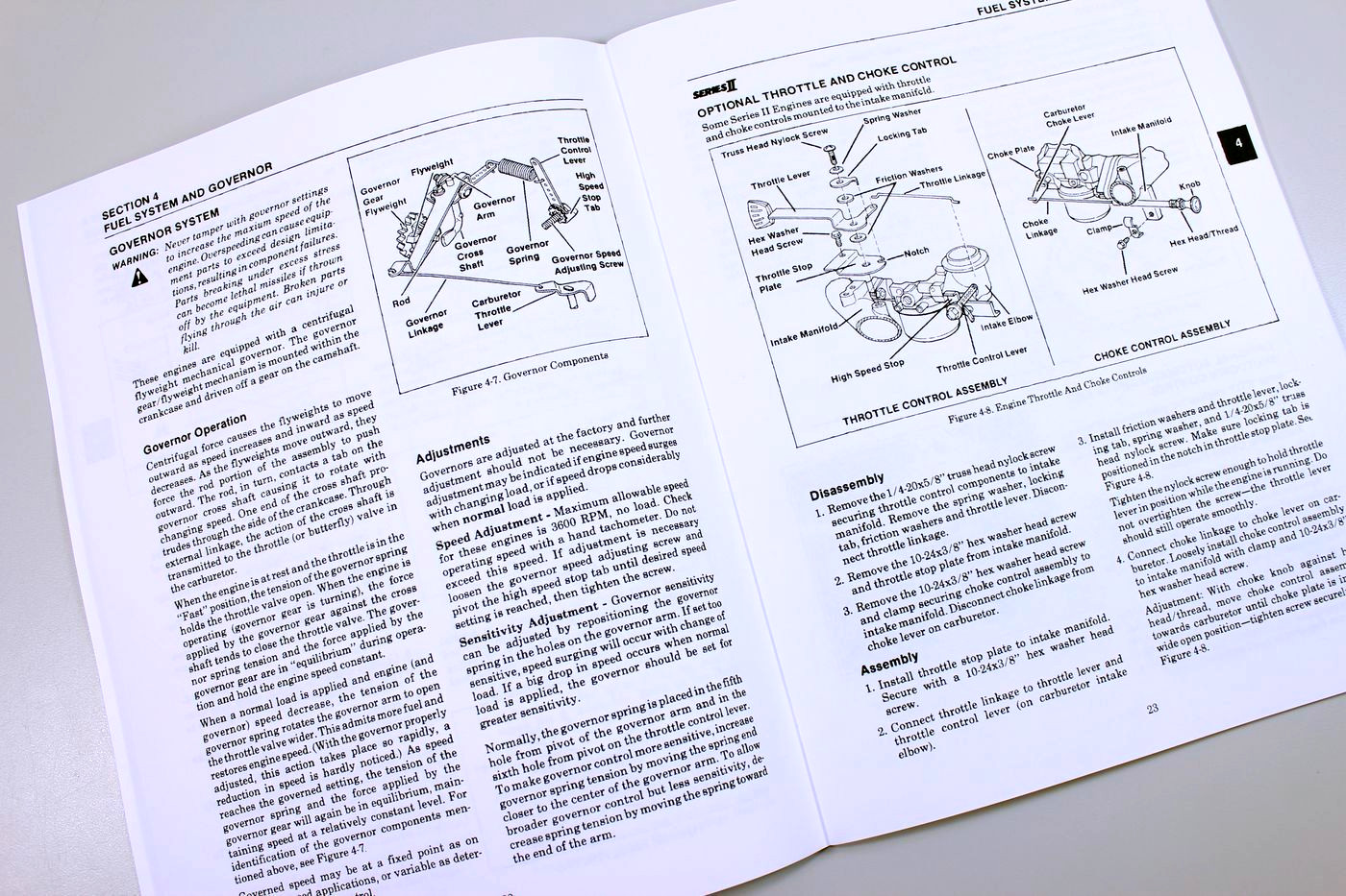 Kohler Kt17 Series Ii Engine Service Manual Ih Cub Cadet 782 Lawn Garden Tractor