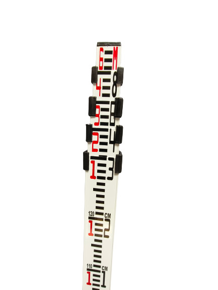 Levelling Staff Aluminium Telescopic 6 Meter 5 Section For Auto Level