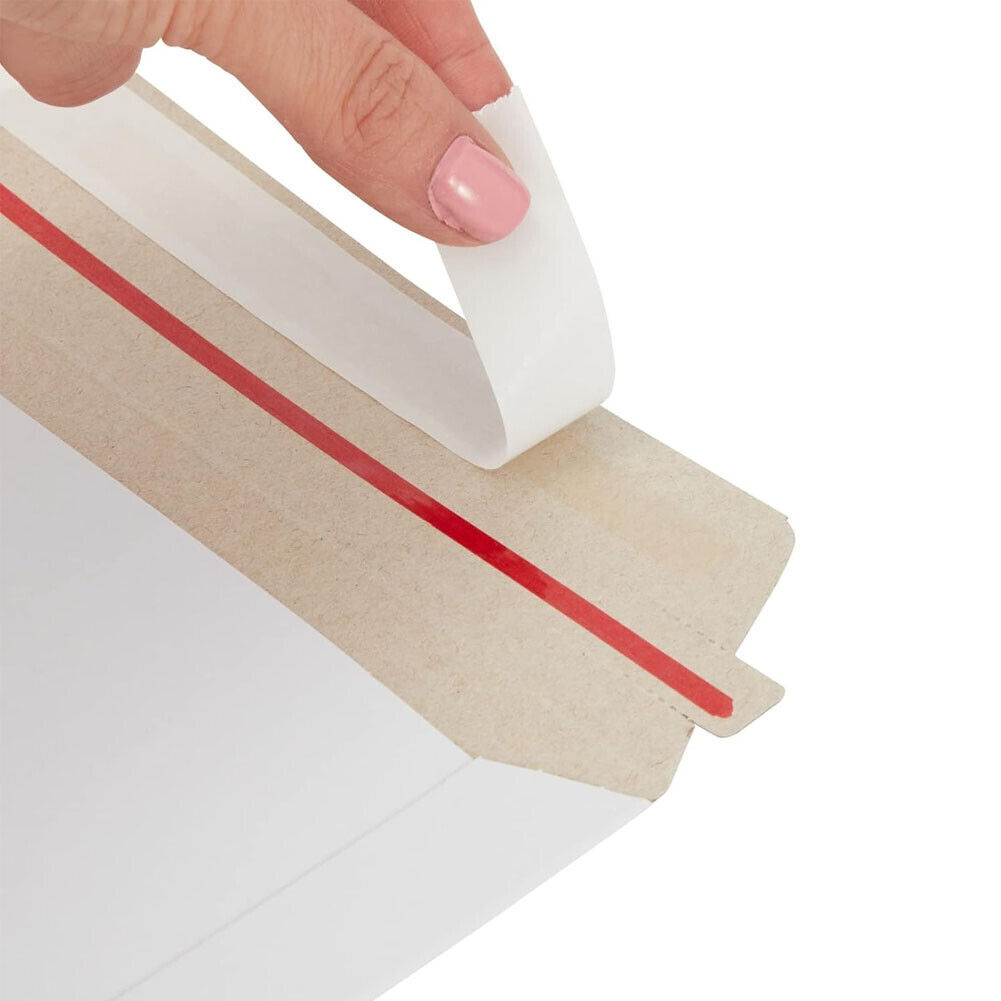 100-1000 Rigid Flat Photo Document Mailers Cardboard Catalog Envelopes Self Seal