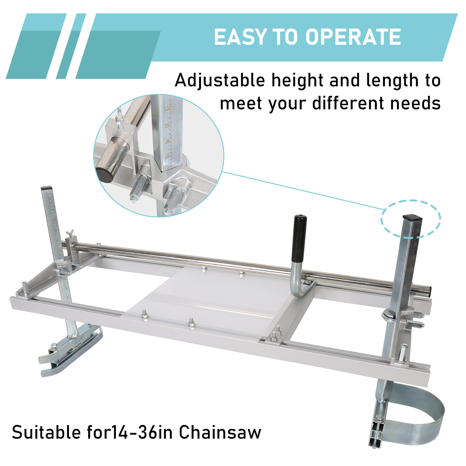 Chainsaw Mill 14″-36″ Portable Chain Saw Mill Aluminum Steel Planking Lumber