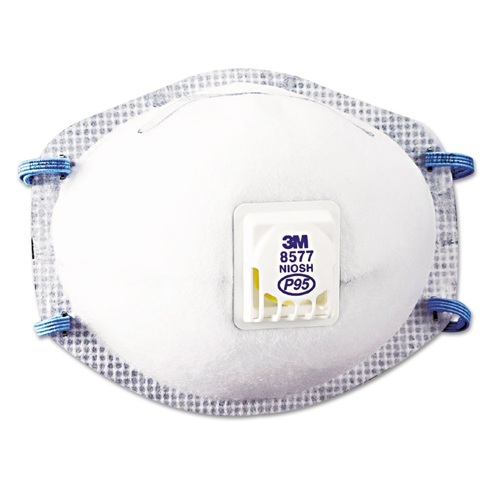3M 8577 P95 Particulate Respirator – One Size Fits All (10/Box) New