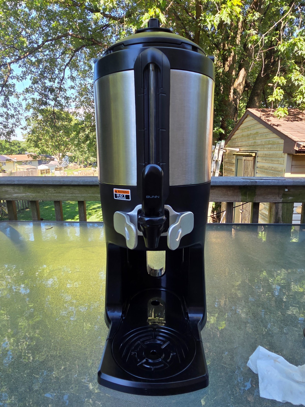 bunn thermofresh server, gen 3, detachable base, top handle, easy portability