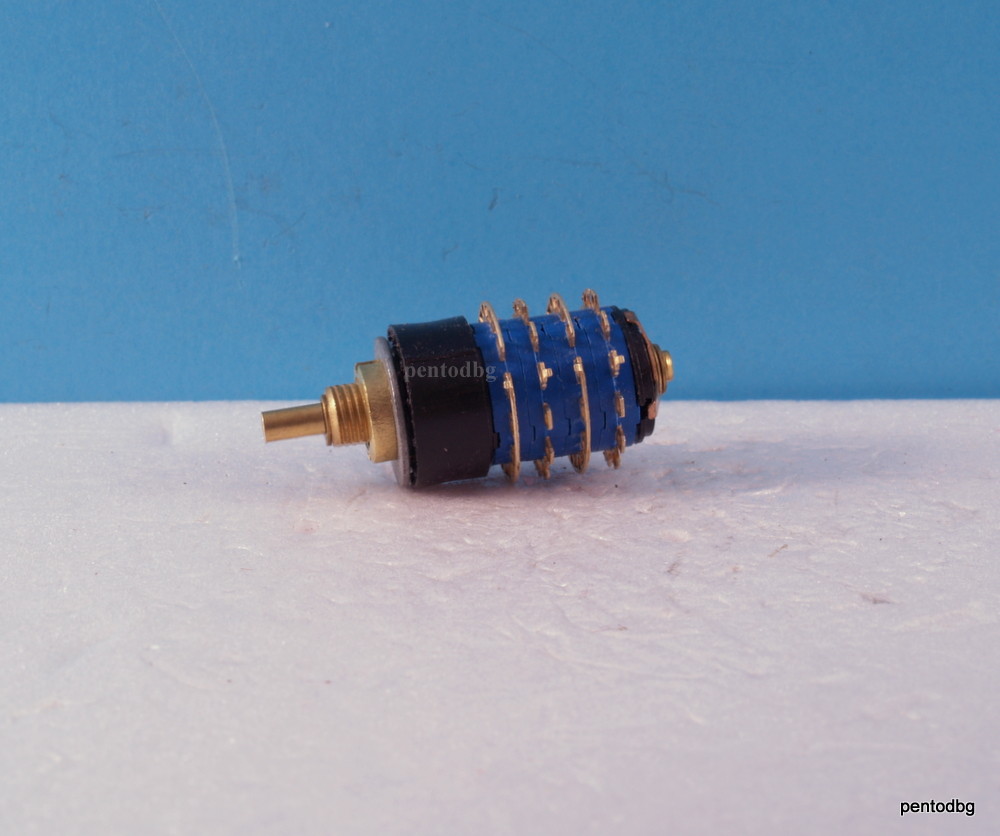 Rotary switch 4 pole 6 step RME-4-11-10 gold plated Bulgaria