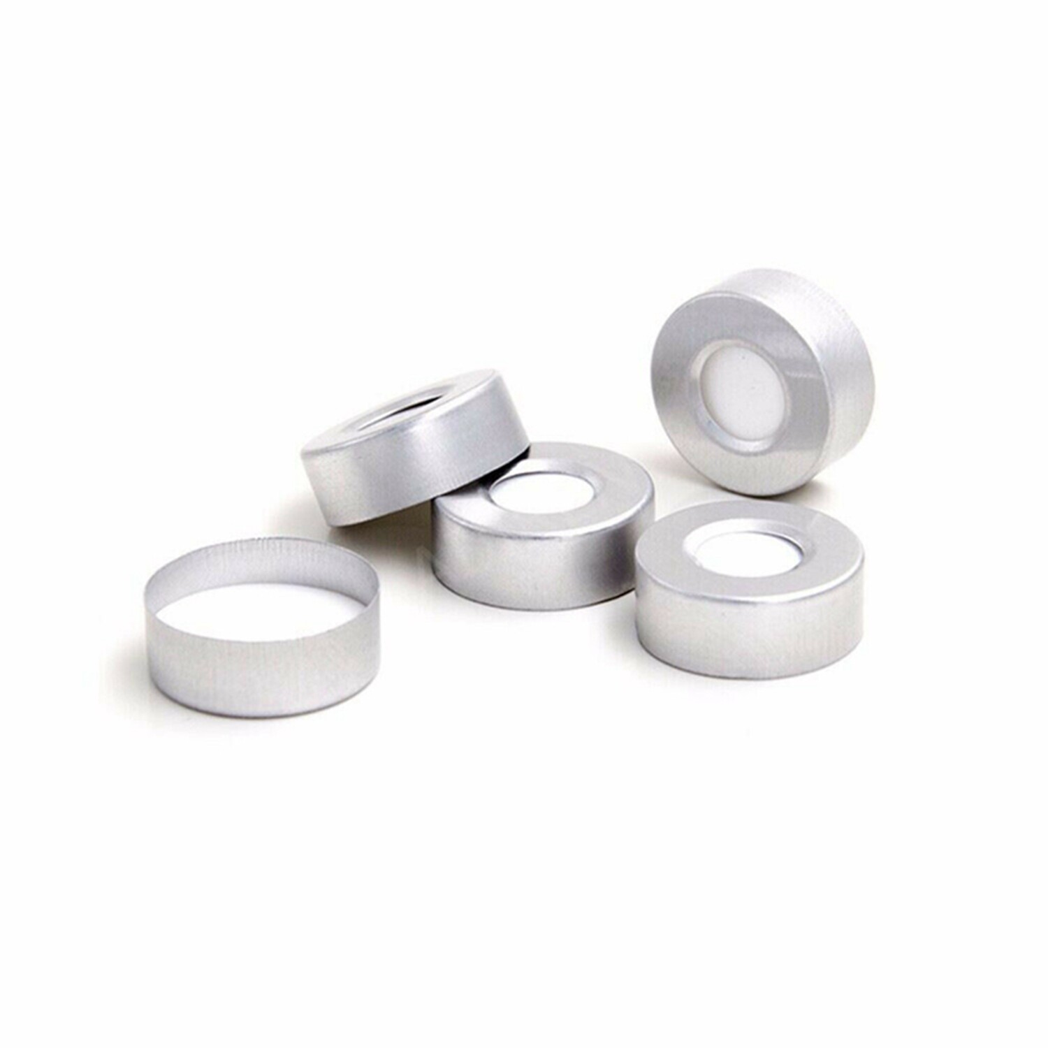 10000pcs 20mm Aluminum Crimp Cap PTFE/White Silicone Septa F 10ml Headspace Vial