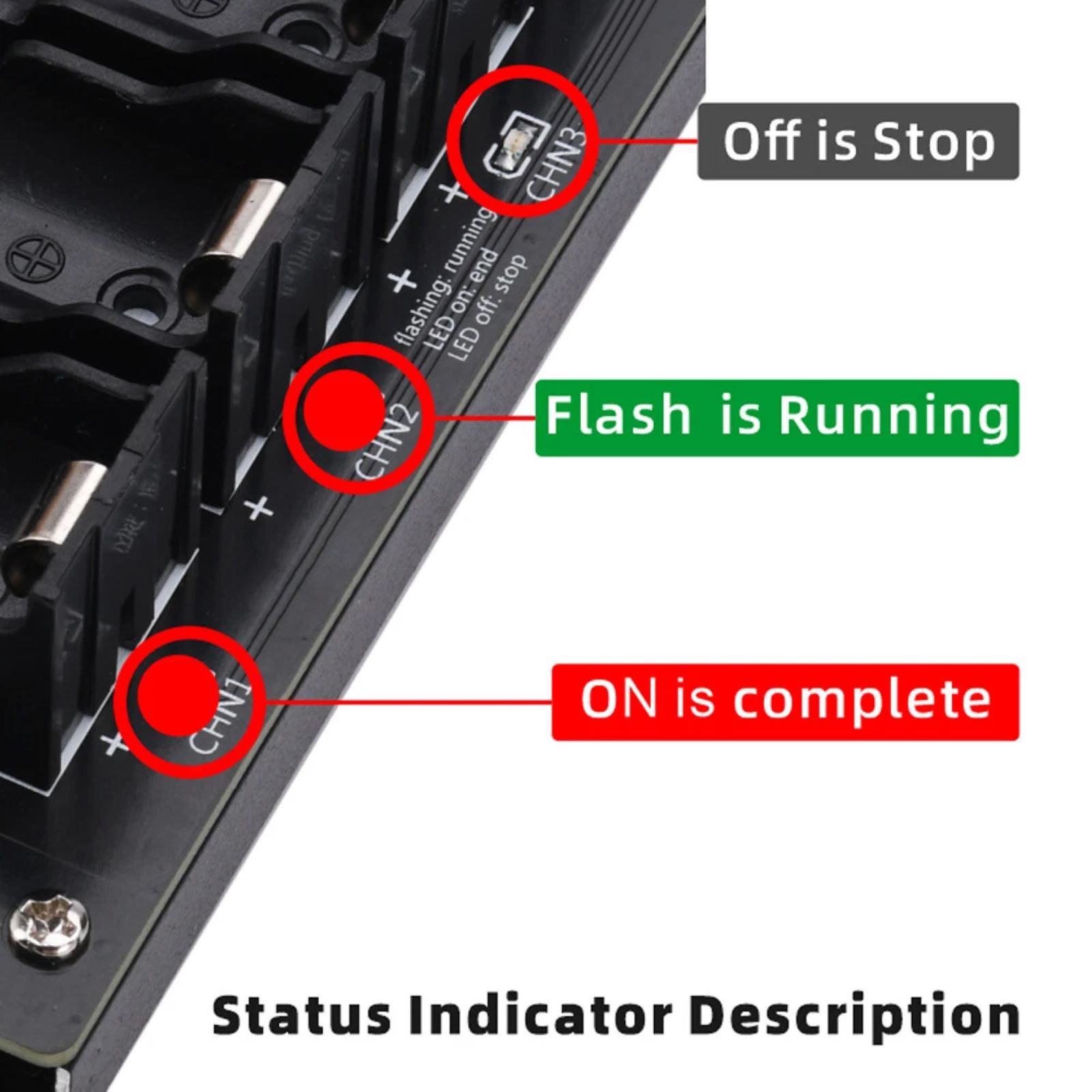 2.4in LCD Screen Internal Resistance Tester Apply 18650 battery holder
