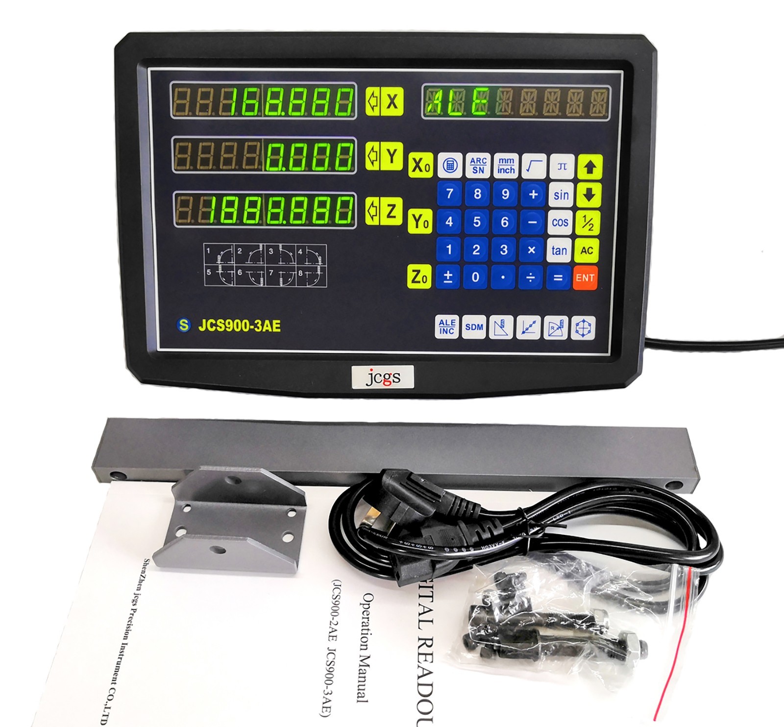 3 Axis DRO Digital Readout Linear Scale For Milling Lathe Machine High Precision