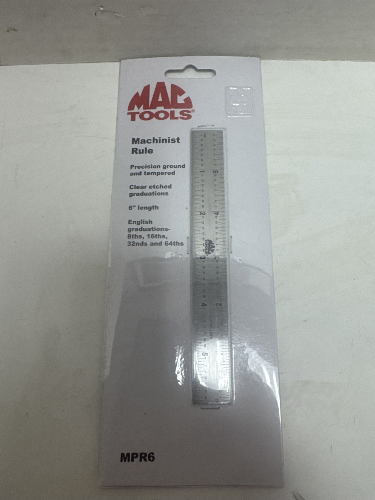 MAG TOOLS 6″ Stainless Steel Machinist Ruler Precision Measuring Tool MPR6 New