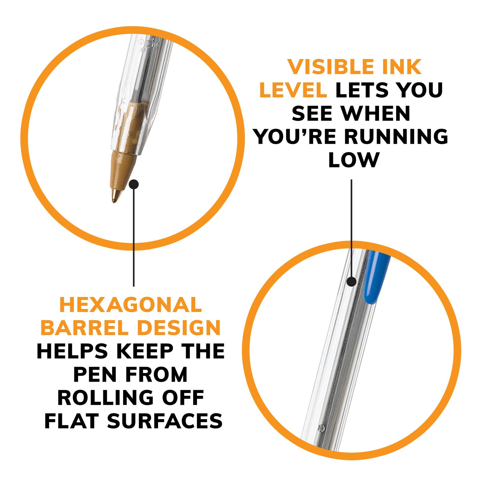 BIC Cristal Xtra Smooth Ballpoint Pen, Medium 10 Count (Pack of 1), Blue Ink