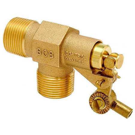 Bob R400-3/4-Lf Float Valve,3/4In.,Lf Brass,Pipe Mount