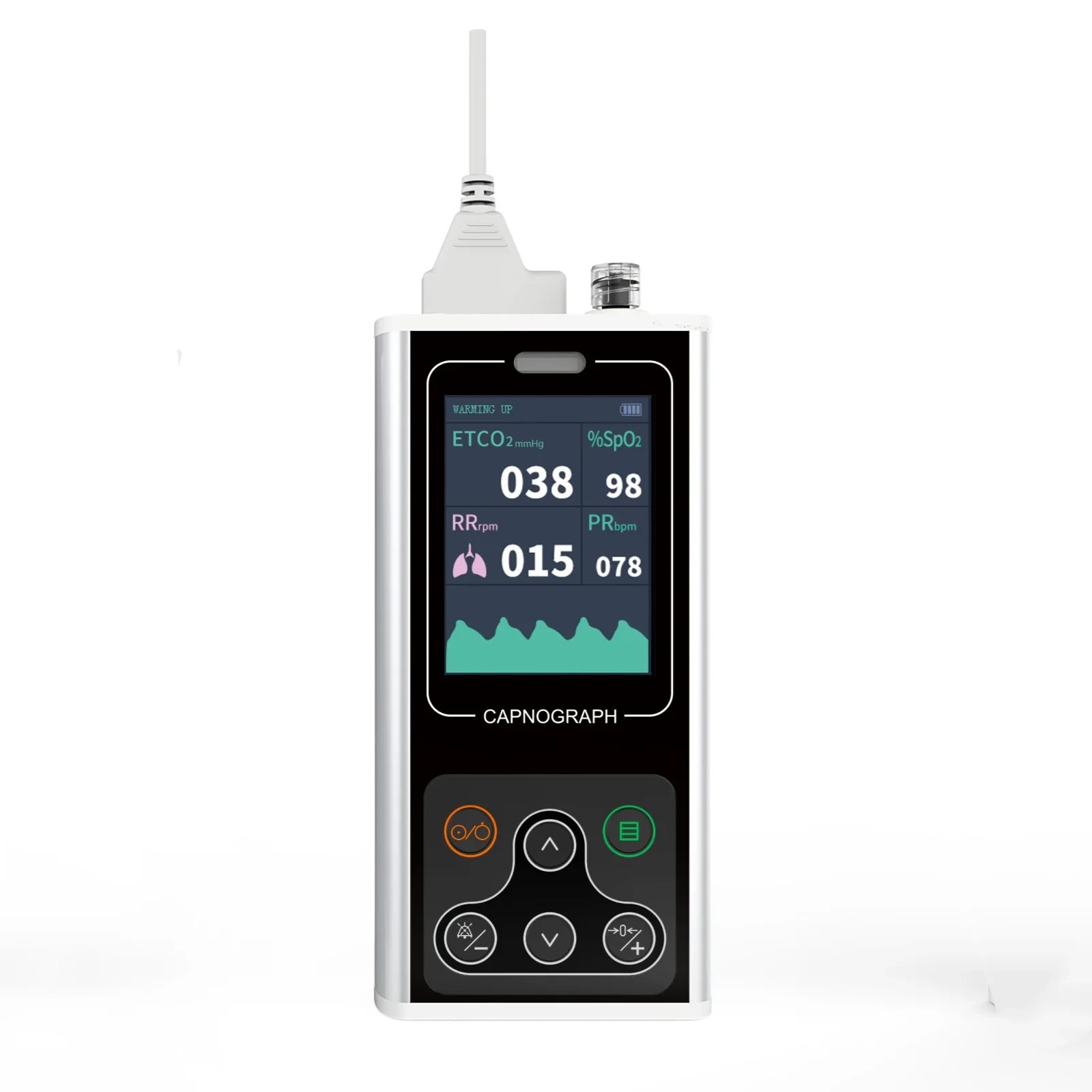 SR013 Capnograph side stream End-tidal CO2 Chargeable ETCO2+PR+SPO2+RESP rate