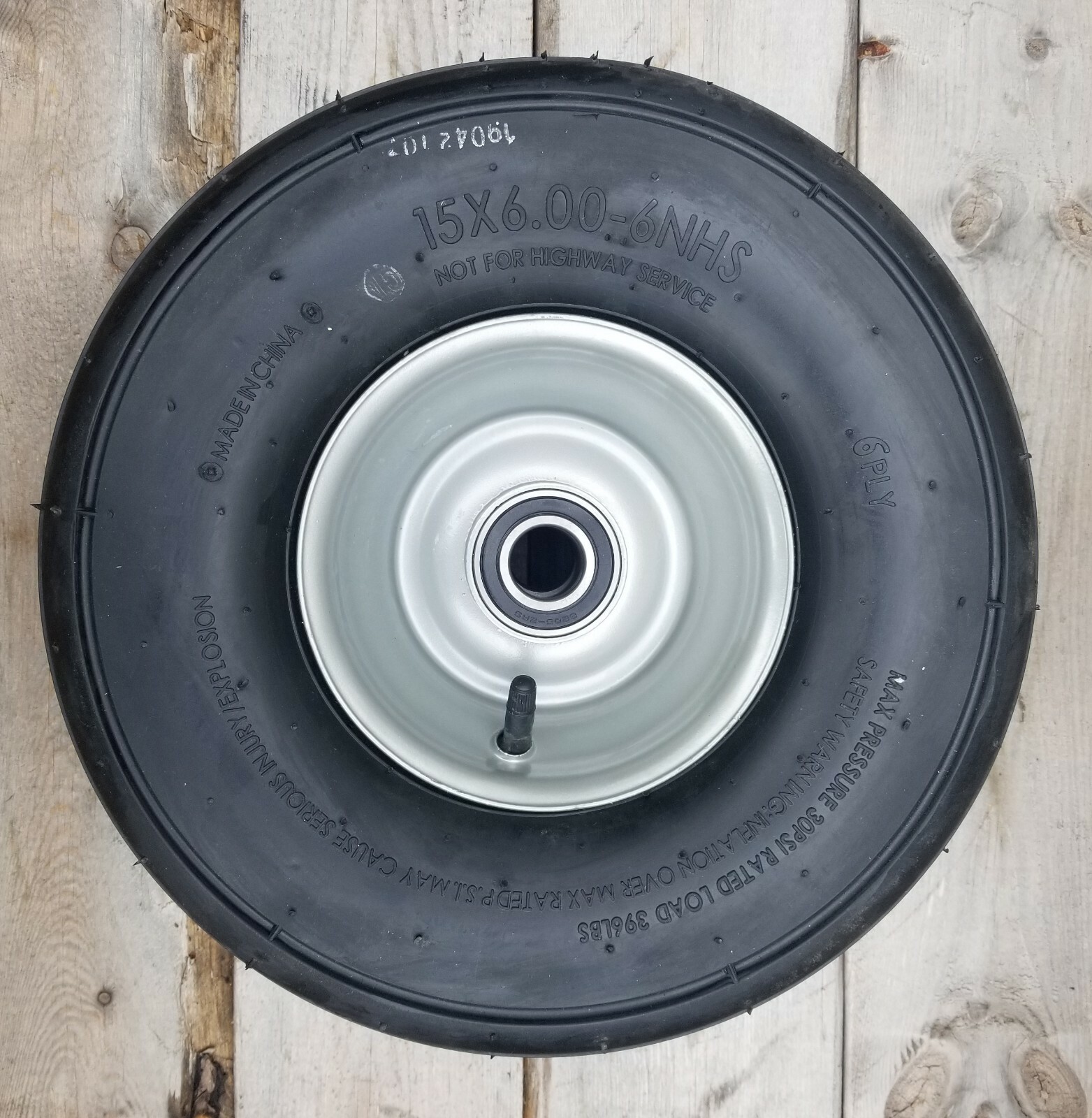 Complete UNIVERSAL TEDDER TIRE – 15X6.00X6, 3008-2012